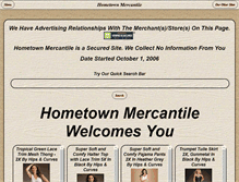 Tablet Screenshot of hometownmercantile.com